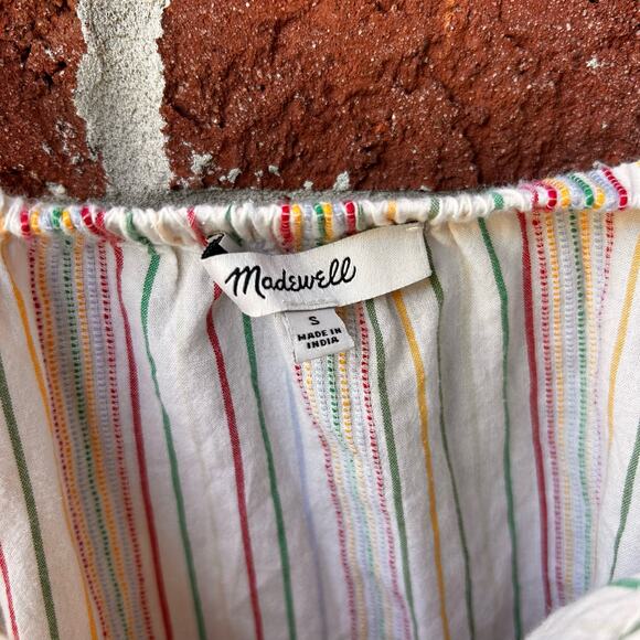 Madewell Stripe Cotton Tank Size Small - Picture 7 of 8